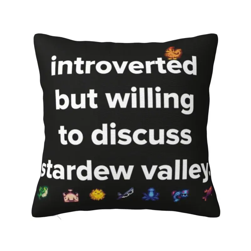 Custom Luxury Stardew Valleys Cushion Cover 45x45cm Polyester Farm Games Throw Pillow for Sofa Square Pillowcase