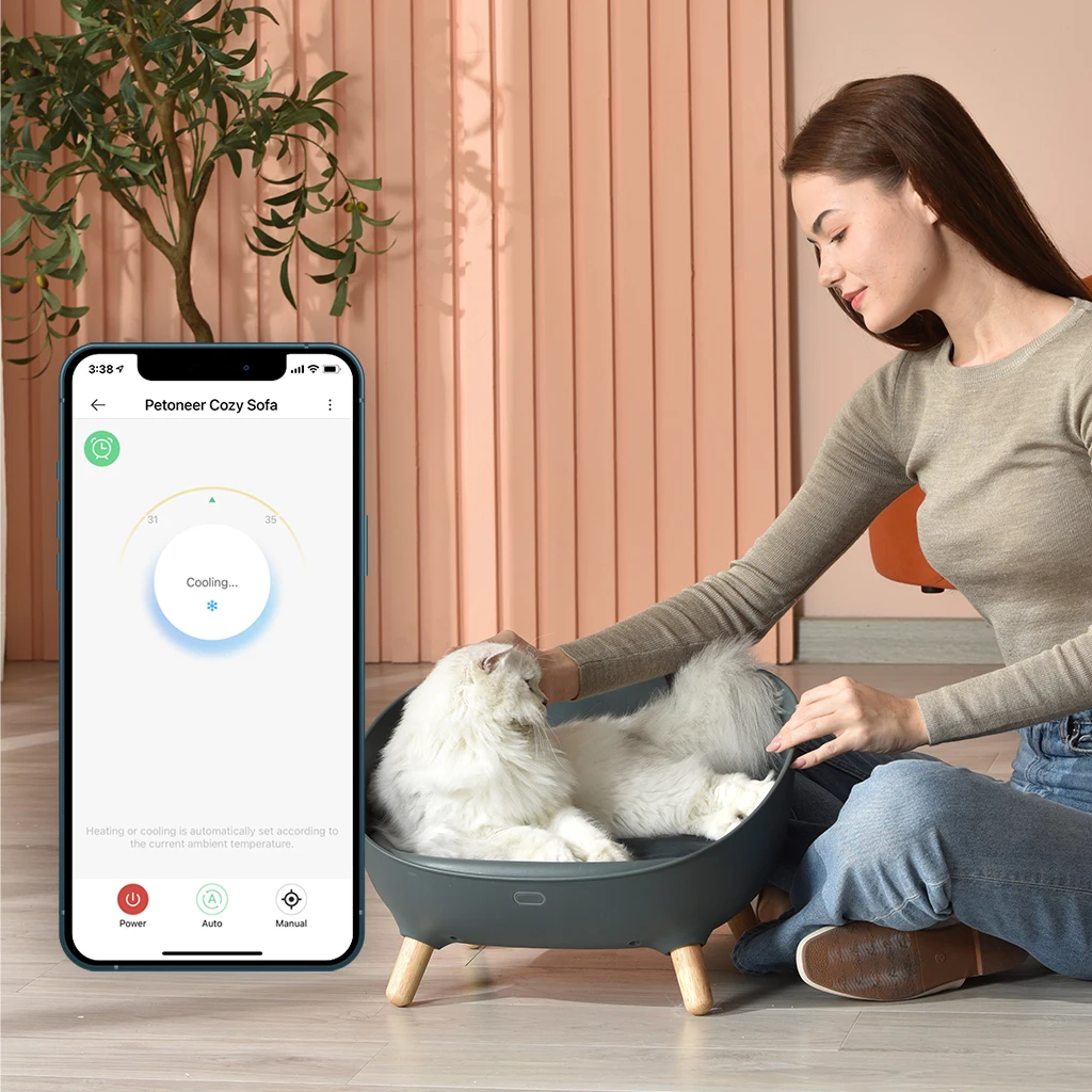 Sofá inteligente y acogedor para mascotas, temperatura ajustable, refrigeración y calefacción híbrida, Control por aplicación, nuevo estilo