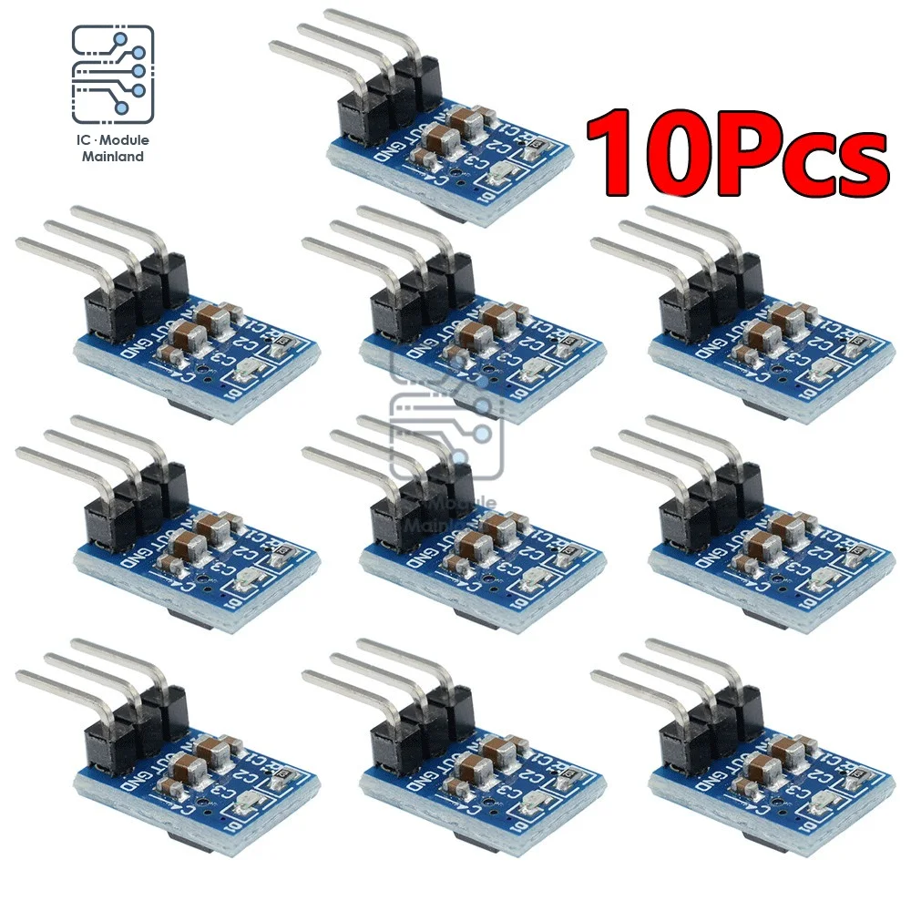 1-10PCS 5V a 3.3V DC-DC Step Down Alimentazione Buck Modulo AMS1117 800MA Automatico Regolabile Boost Board Avvio Limite di Tensione