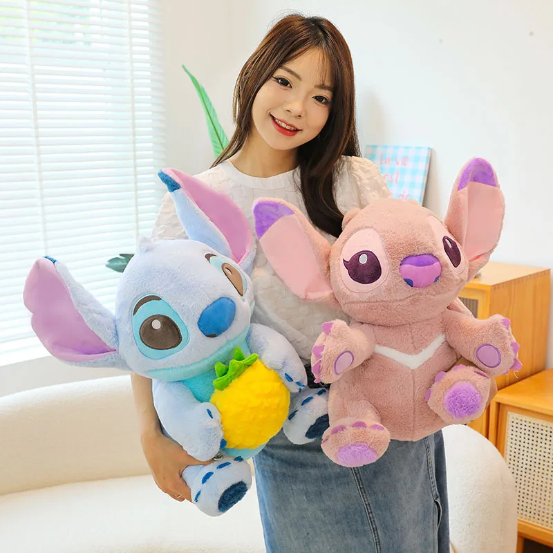 35/50cm Fruit Stitch Angel Plush Toy Star Baby Girl Gift Pineapple Stitch Plushies Stuffed Animal Dog Pillow Dolls