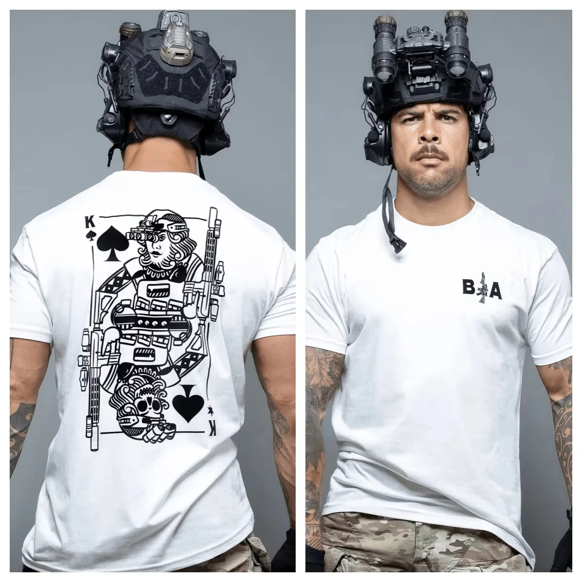 Brothers in Arms AMMO Military Tactical Art Style Summer Casual T-shirt Men's and Women's Luxury Brand Top 2026 New Art