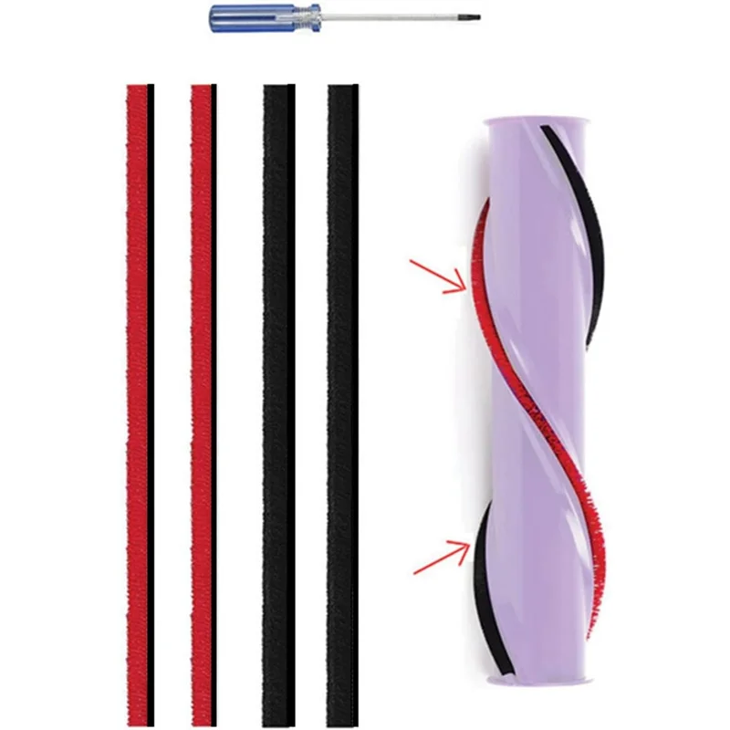 A20M 4 팩 롤링 브러시 플러시 스트립 다이슨 V6 V7 V8 V10 진공 청소기 액세서리 롤링 브러시 스트립