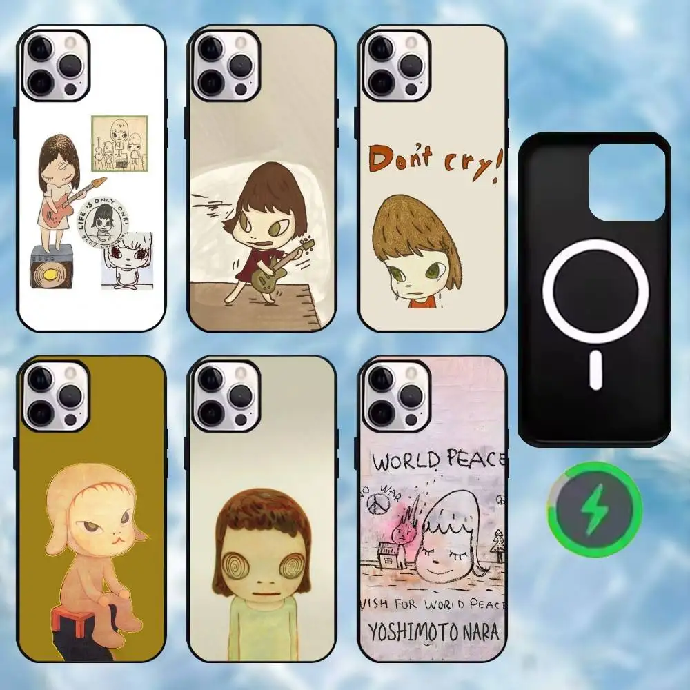 

Art Y-Yoshitomo N-Nara Phone Case For iPhone17,16,15,14,13,12,11 Plus,For Magnetic Wireless Charge Cover