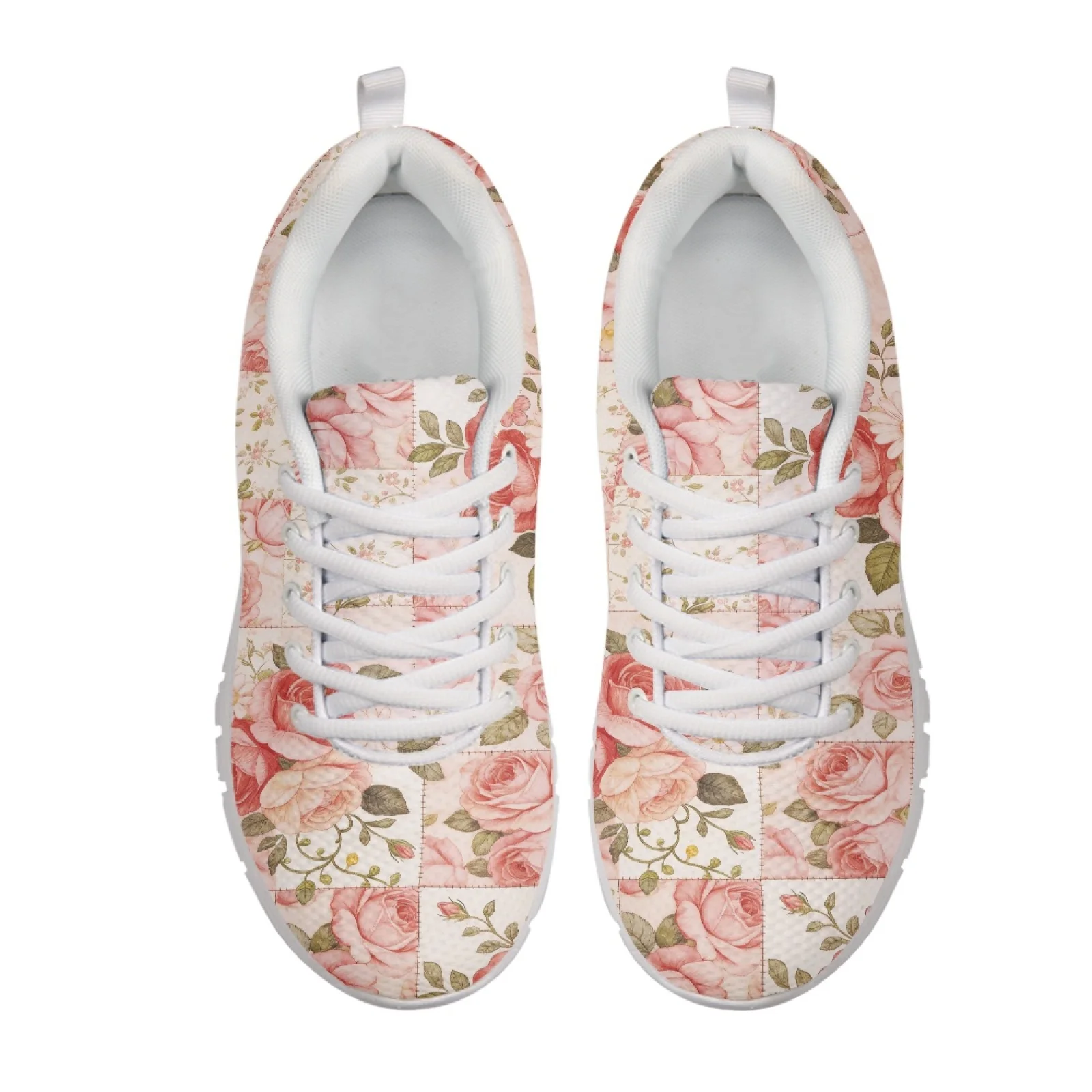 Coloranimal Rose 2026 New Flat Walking Sneakers for Womens Mesh & EVA Sole Athletic Sneaker Running Shoes