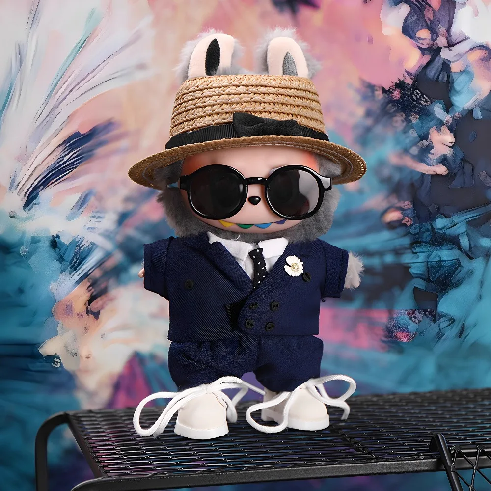 

Doll Accessoires Clothing Set for Labubu GD G-Dragon's Same Style Clothes for 17cm Labubu Stylish Suit