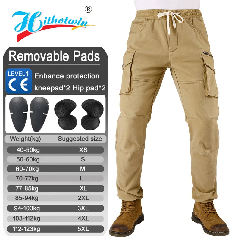 Warm Windproof Motorcycle Pants Men Plus Size Winter Riding Gear Thermal Lined for Extreme Cold Weather Protection