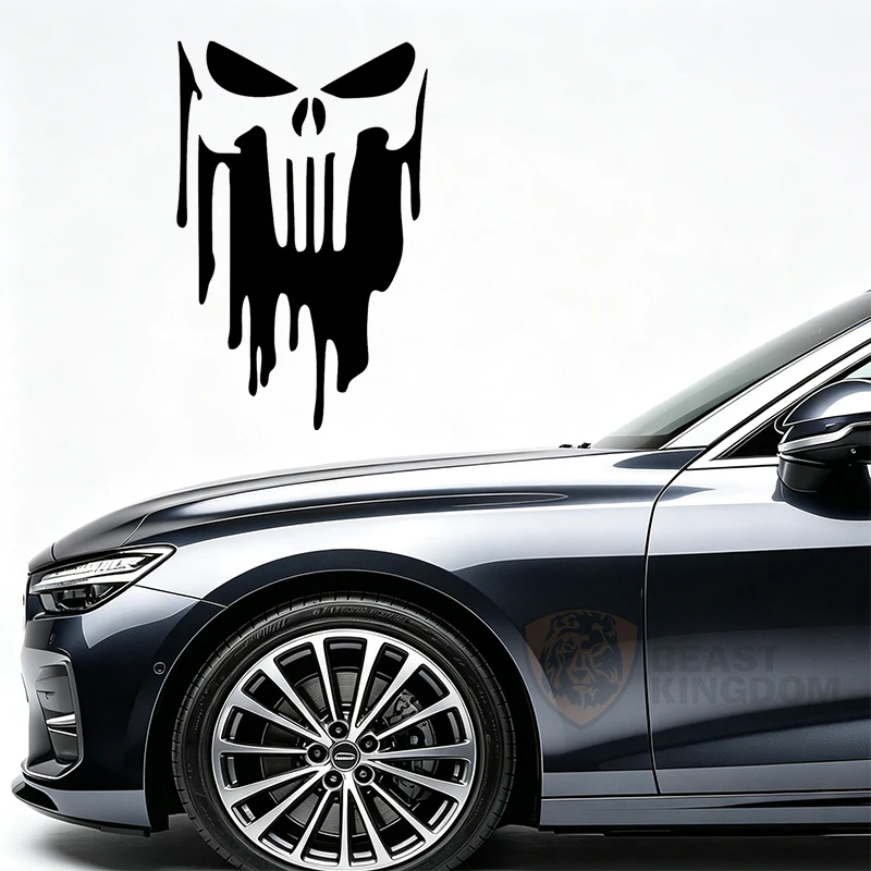Car StickersWaterproof Dripping Skull Car Sticker Vinyl Decal Durable for Auto DecorationAuto Decor