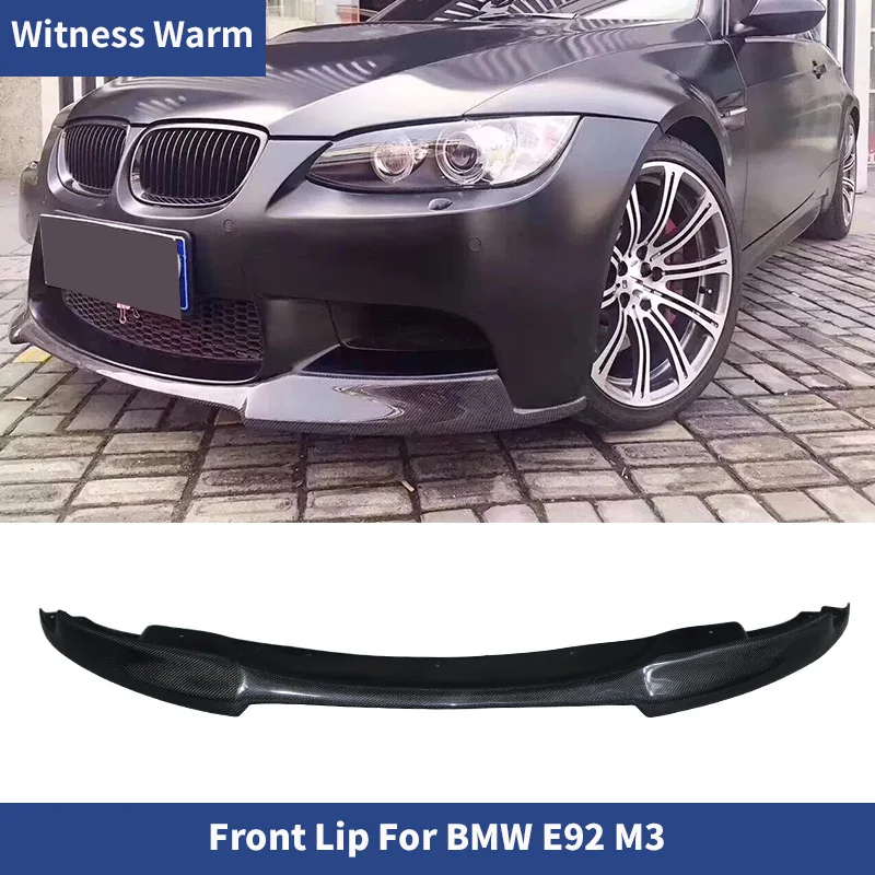 M3 Carbon Fiber Front Bumper Lip Chin Spoiler for Bmw 3 Series E92 M3 2006 - 2010