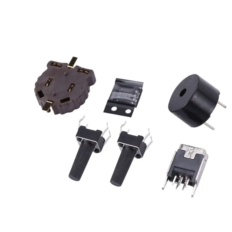 B03C-2X DIY Rotating Electronic Clock Kit Electronic Circuit Basic Experimental Kit LED Display Alarm Clock DIY Parts