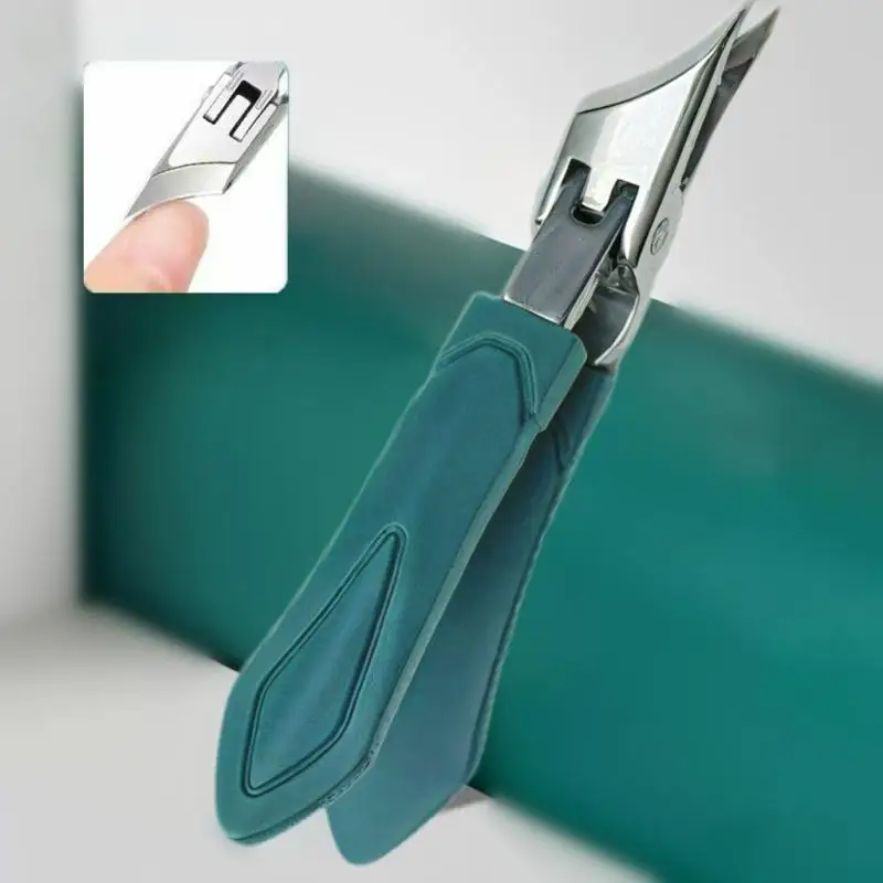 1 قطعة كماشة قطري مقص أظافر مكافحة سبلاش مسمار كليبرز خاص للأظافر الصلبة الكبيرة سميكة أدوات مانيكير المنزلية