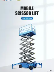 Qiyun 10m Mobile Scissor Lift 20m Working Height 250kg load capacity Electric Scaffold Lift Aerial Working Platform Electric