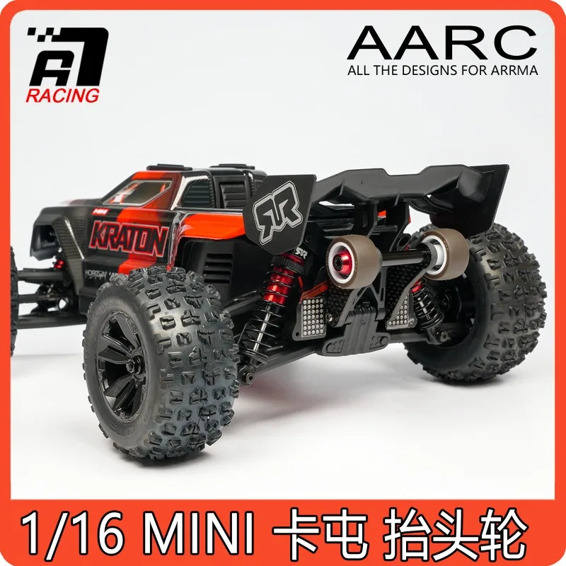 

ARRMA 1/16 Mini Kraton RC Monster Truck Wheelie Bar, Front & Tail Lights, Roof Guard – Complete Light Set & Upgrade Accessories