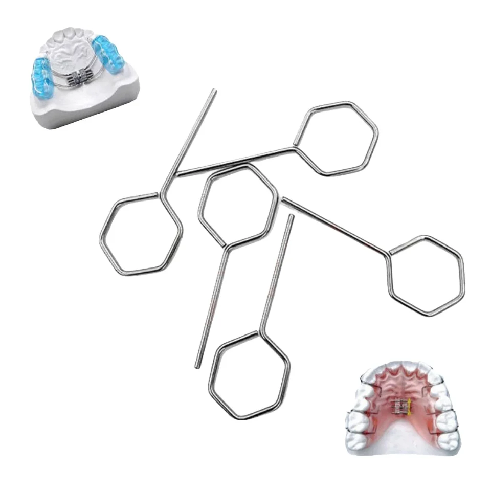 

5pcs Dental Orthodontic Expansion Screw Palatal Expander Frame Dentistry Ortho Tools Stainless Steel Arch Expander Screw Wrench