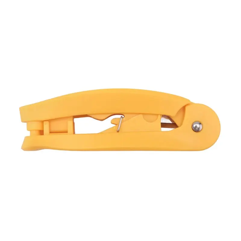 4-In-1 RJ45 Network Cable Tool With Cutting, Stripping,Detangling Straightening Functions Applies To STP/UTP Cable. Yellow Highl