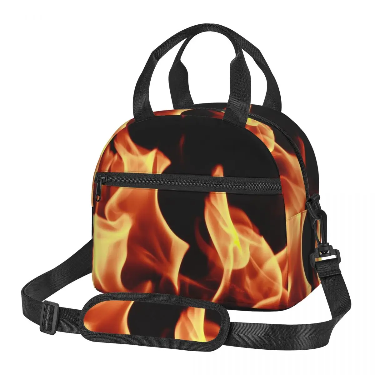

Сумки для обеда Burning Fire с искрями, изолированная коробка для бенто, многоразовая сумка для обеда, сумки для пикника, термосумка для женской работы