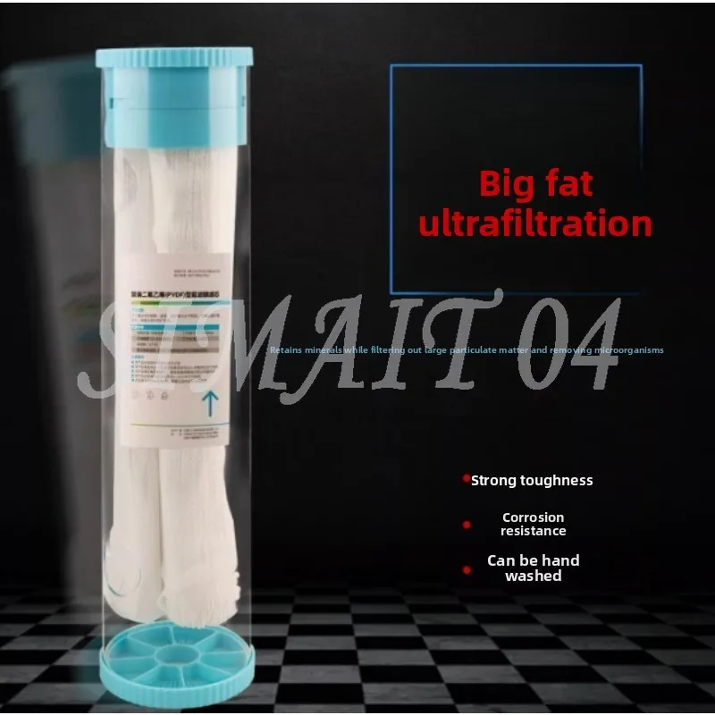 Универсальный фильтр-бутылка Big Fat Filter, 10 и 20 дюймов, с ПВДФ-покрытием, моющийся вручную, ультрафильтрационная мембрана, предфильтр с большим потоком