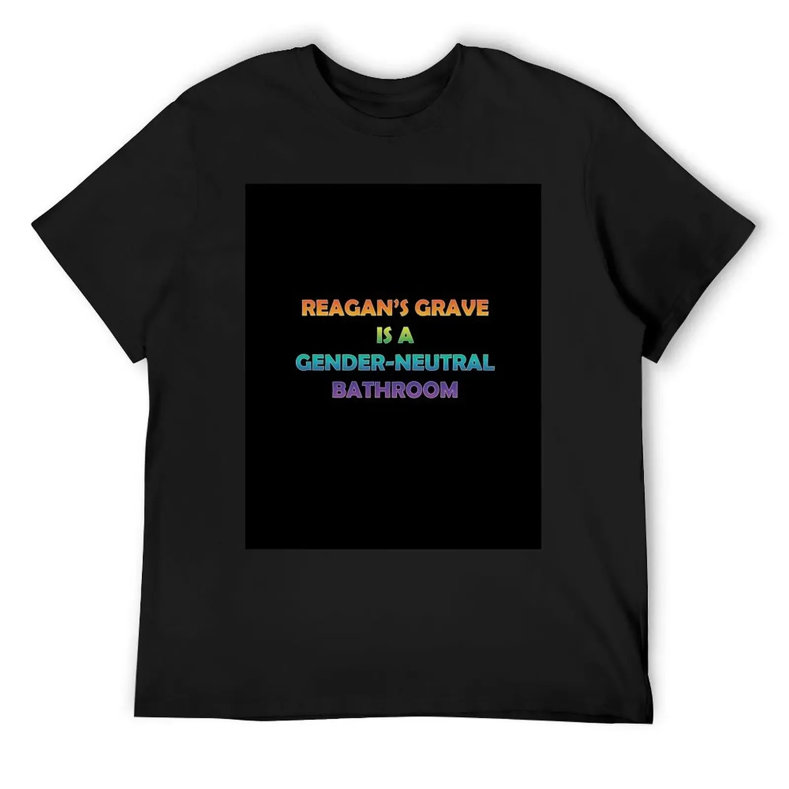 Reagan's Grave T-Shirt anime figures Aesthetic clothing sweat vintage clothes clothes for men