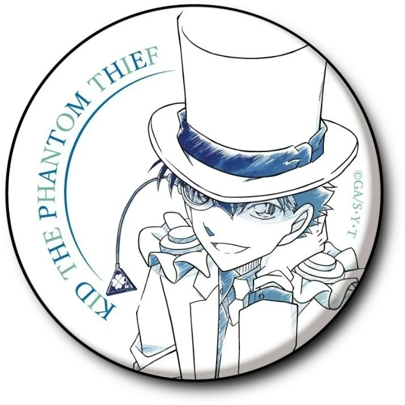 Detective Conan animation peripheral sketch style Kawaii Conan Mori Ran Hattori Heiji Toyama Kazuha badge Barchi gift wholesale