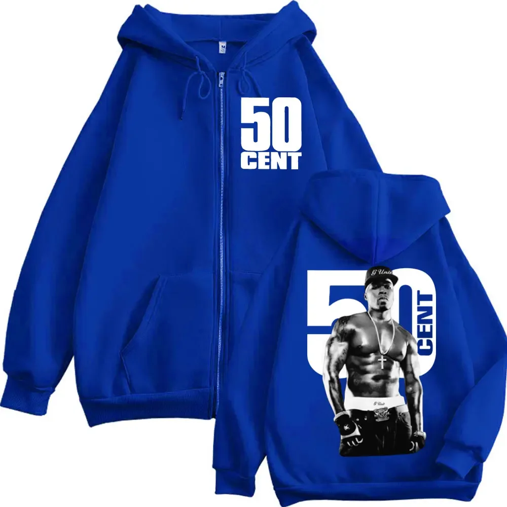 مغني الراب 50 سنت الرسم سستة هوديس الذكور الهيب هوب خمر زمم سترة بلوزات موضة عادية البلوفرات المتضخم للجنسين
