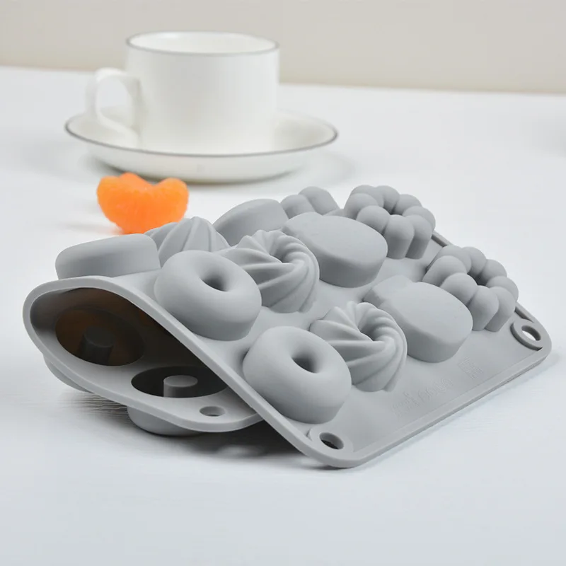 미니 과일 케이크 실리콘 금형 딸기 도넛 바나나 캔디 초콜릿 퐁당 케이크 장식 금형 주방 디저트 Bakeware