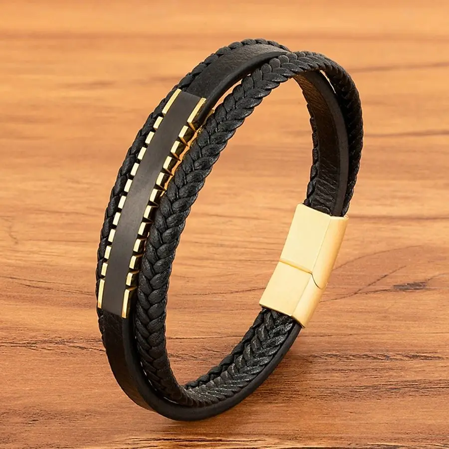 Xqni Men Leather Br…