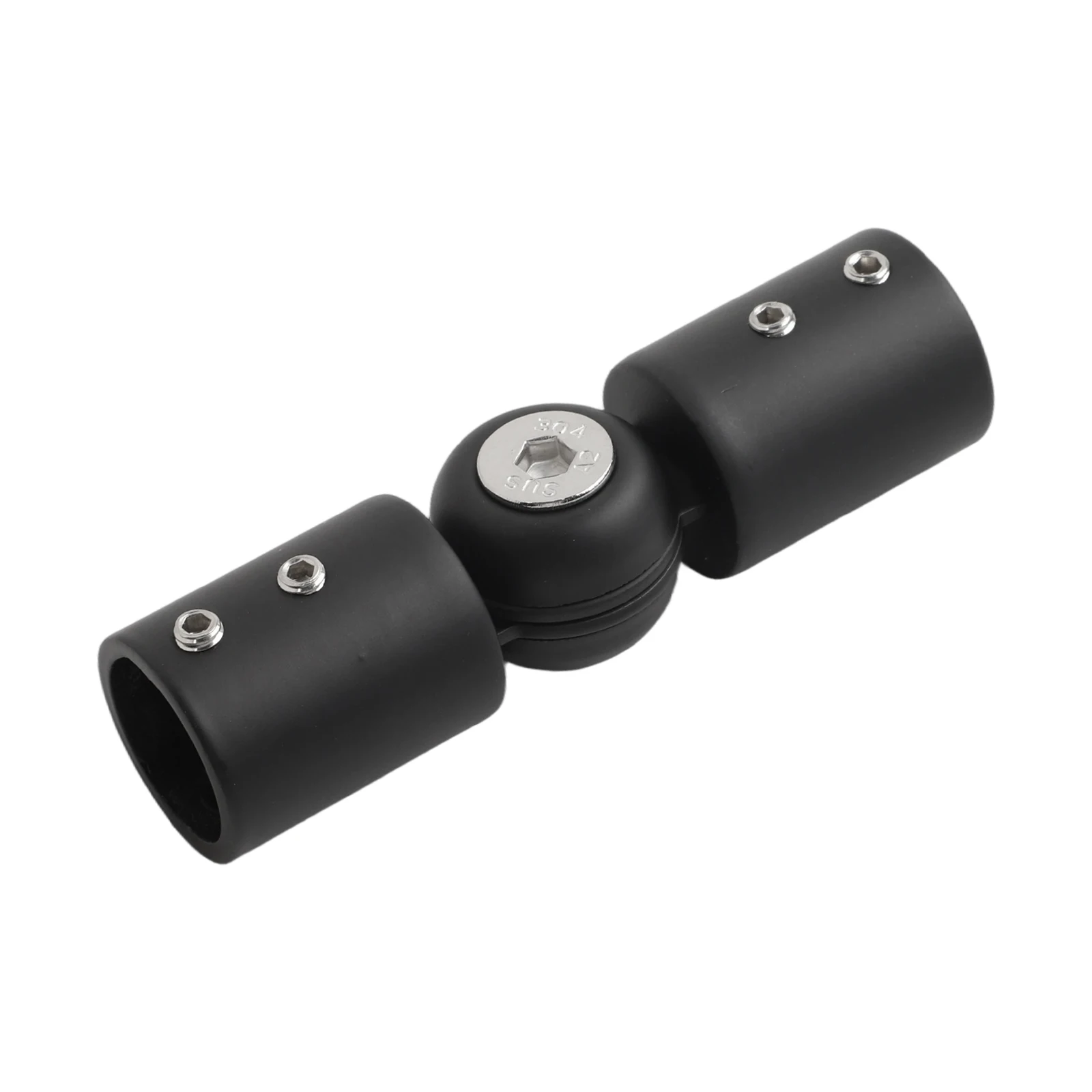 304 Stainless Steel Construction Rod Corner Connector Easy Installation Process Adjustable Elbow Connector Black
