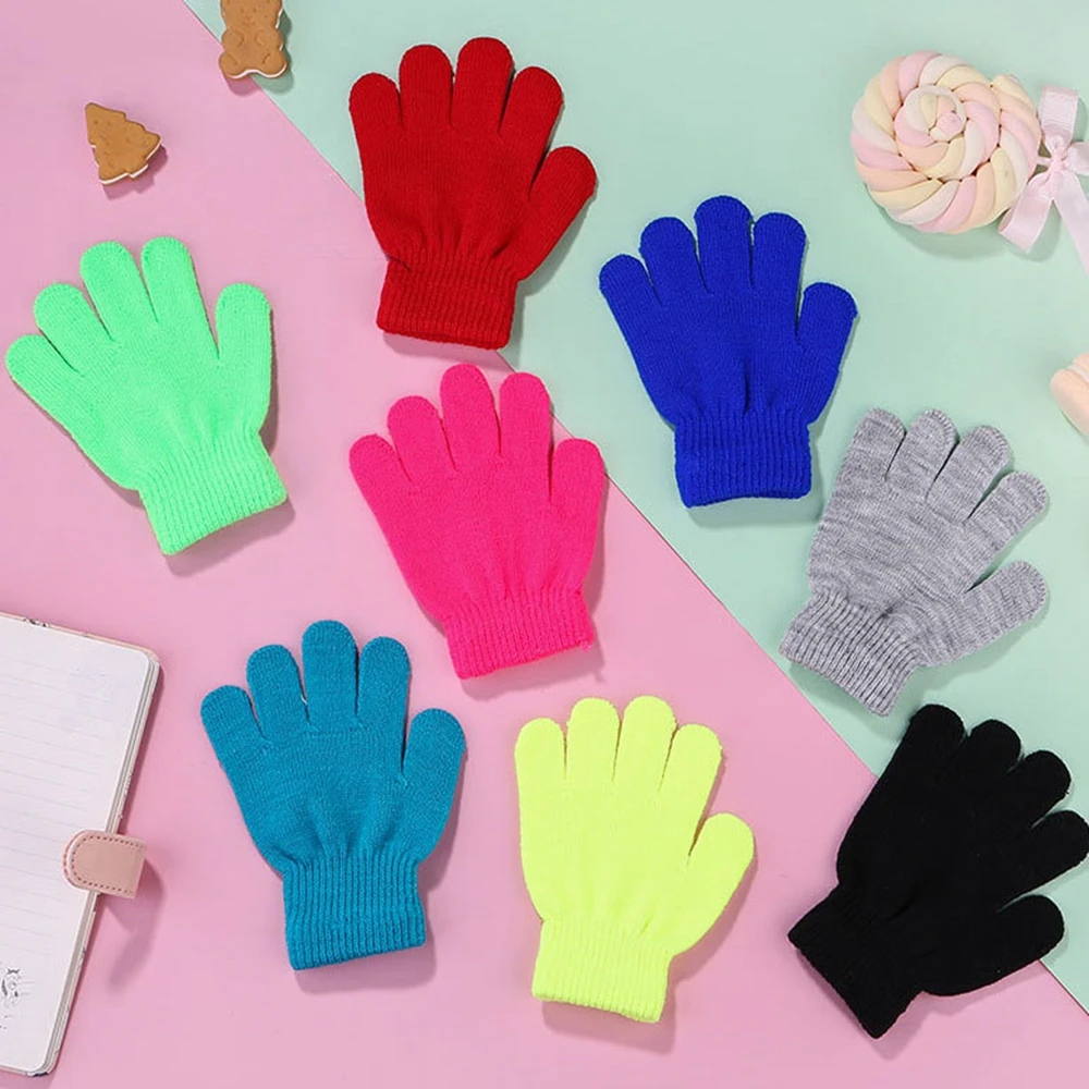 

1 пара модных теплых эластичных эластичных новинок, полутеплая черная ручная одежда, вязаные перчатки, перчатки без пальцев