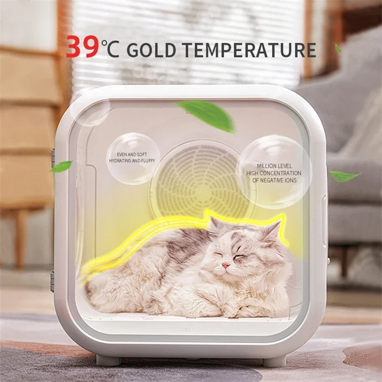 New Pets Supplies Automatic Smart Pet Drying Box Cat Blowing Drying Fan Dog Bathing Blowing Machine Hair Dryer