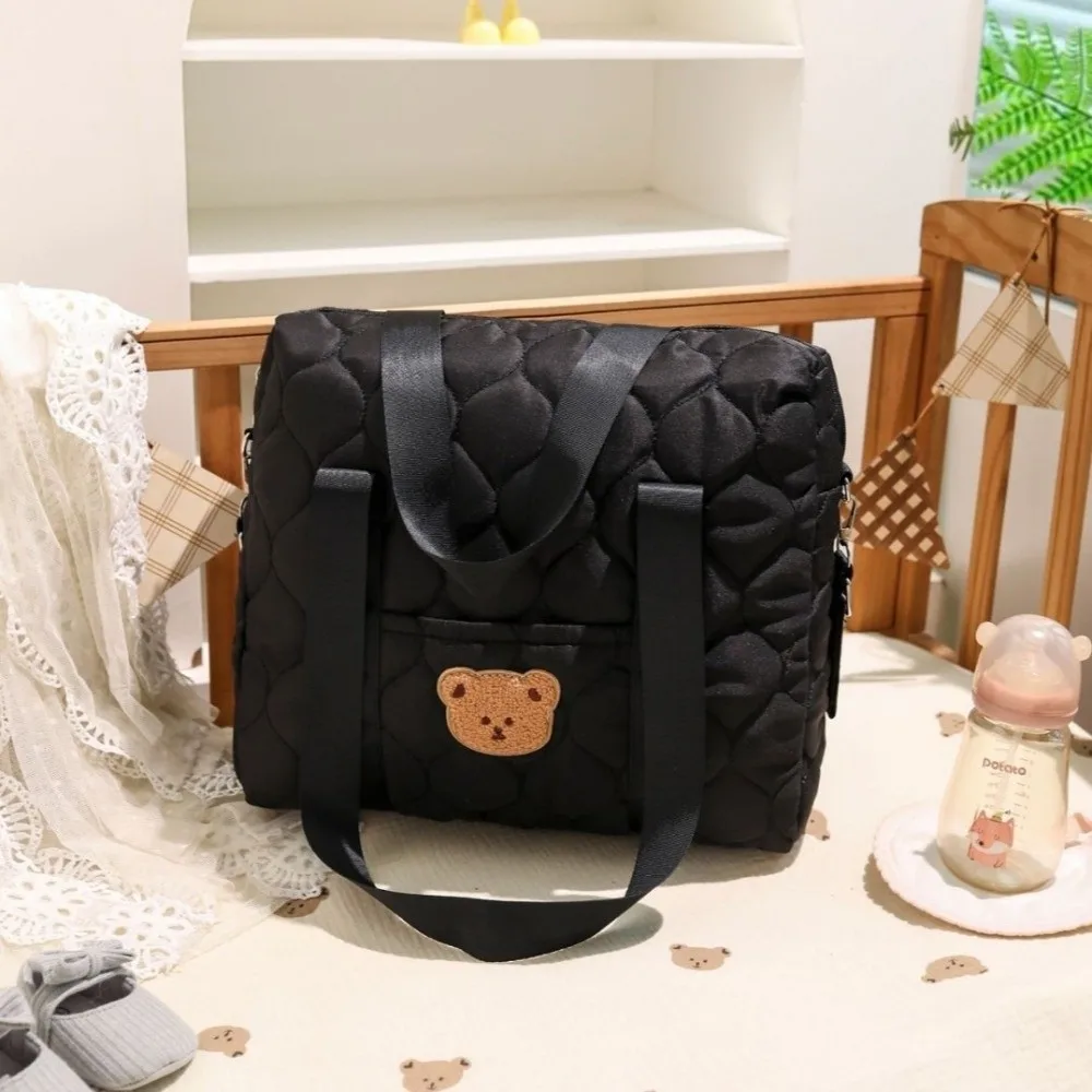 

Милая сумка через плечо с множеством карманов, большая вместительная водонепроницаемая сумка для подгузников, вышитая сумка для мамы, сумка для коляски