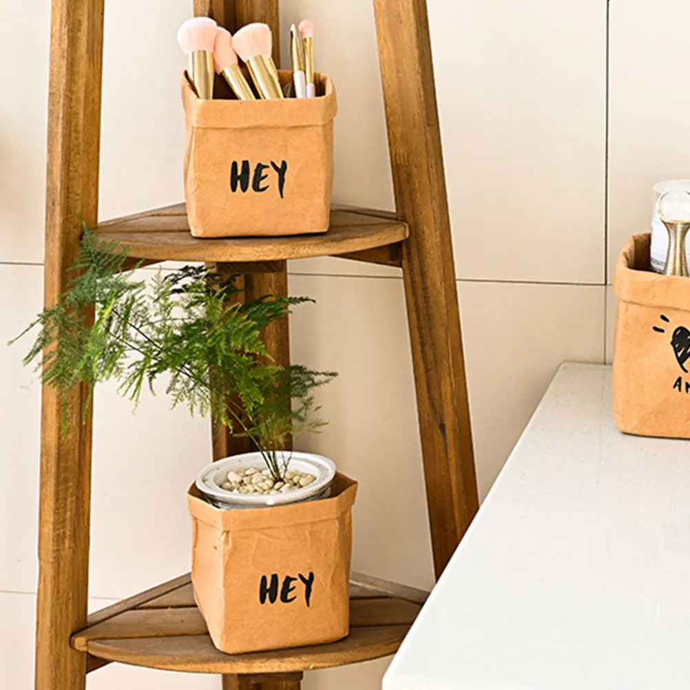 

Kraft Paper for Kitchen 12 Paper Bags For S wich Pcs Vegetable Food Bread Snack Storage Leak Proof Reusable Safe