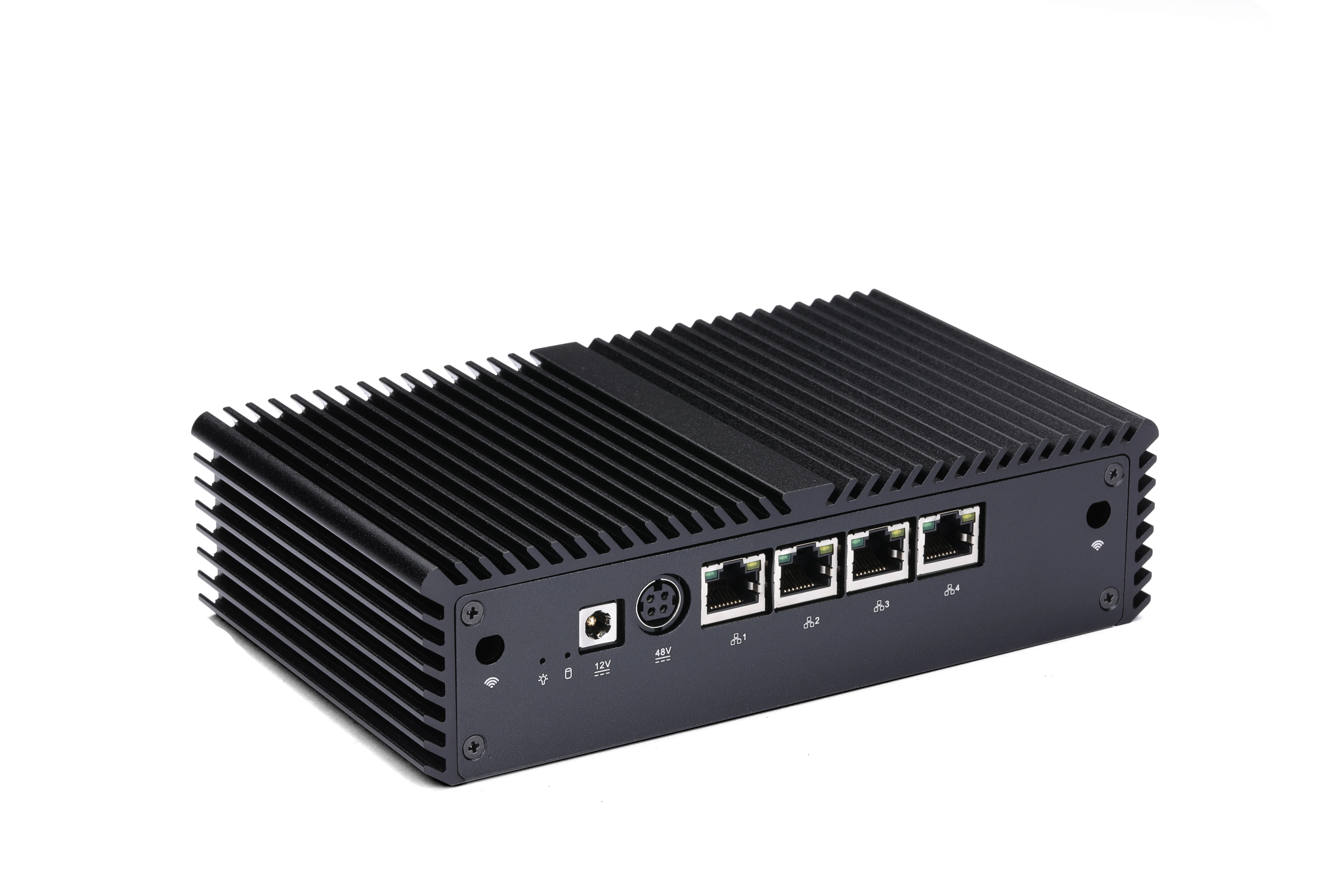 كمبيوتر صغير Qotom بدون مروحة Q710G4 Celeron J3455 POE 4 جيجابت LAN بوابة راوتر كمبيوتر صغير