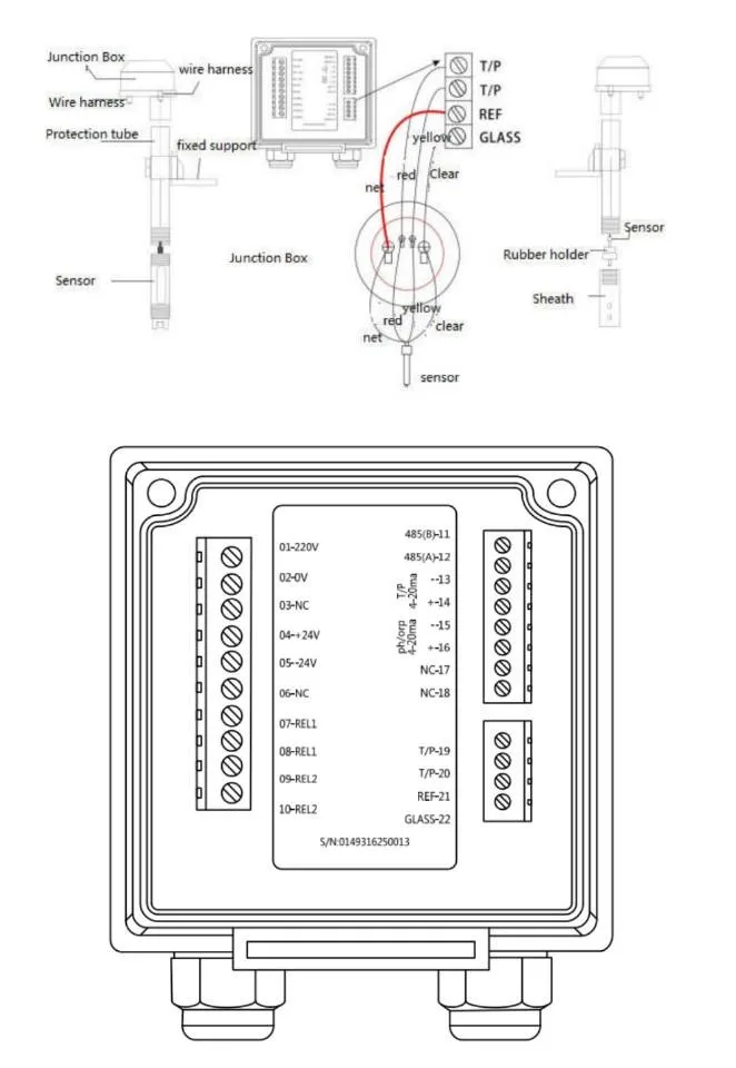 Digital orp pH Meter Tester water aquarium supplier price with Free 3 buffer solutions