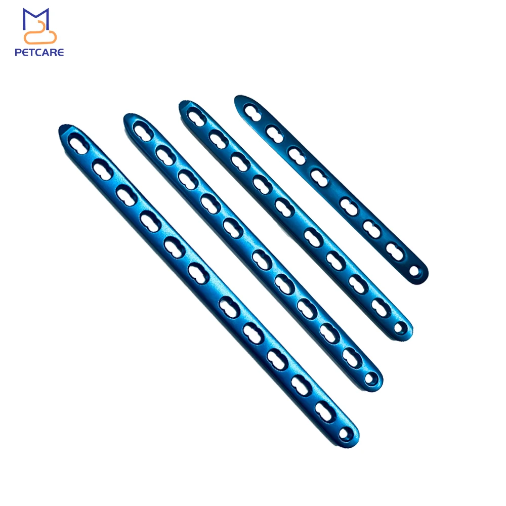 Blue Titanium Locking Plate for Veterinary, Orthopedic Surgical Implant, Dog Accessories, Medical Equipment, Pet Products, 3.5mm