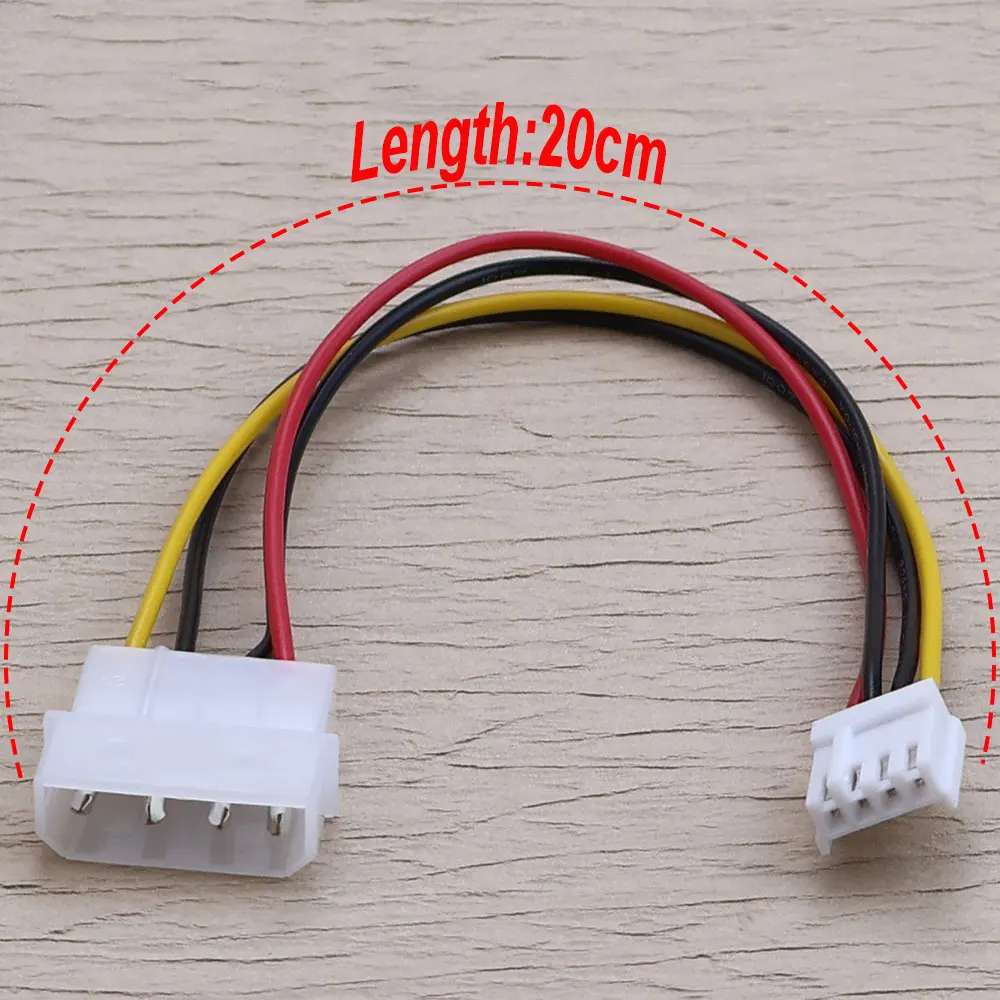 4 Pin Molex IDE Male To Small 4Pin Female Power Supply Cable Floppy Drive Adapter Cable Computer PC IDE to Power Connection Cord