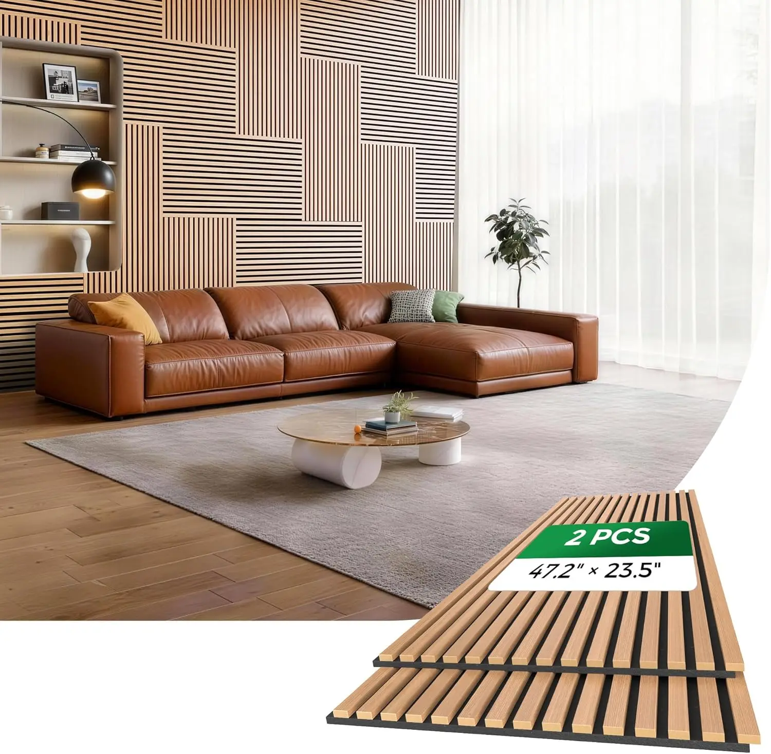 

Акустические стеновые панели из деревянных реек с высокоплотным сердечником для уменьшения эха, простая установка своими руками для гостиной и студии