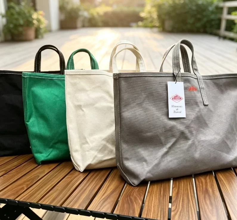 2026 New Letter Embroidery Canvas Tote Large Capacity American Japanese Style Commute