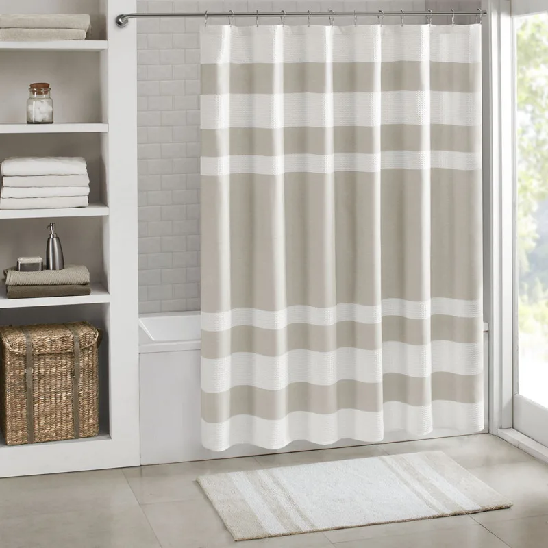 

Shower Curtain with 3M Treatment Taupe 54x78"