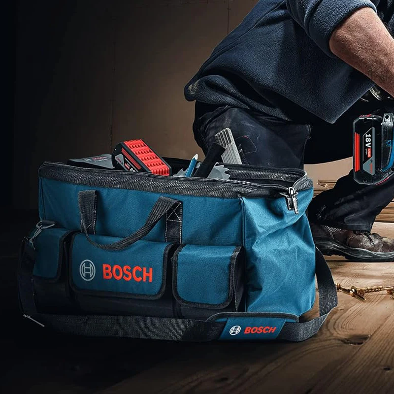 Сумка для инструментов Bosch, портативная прочная сумка для электрических отверток, дрелей, гаечных ключей, дальномер, 12 В, 18 в