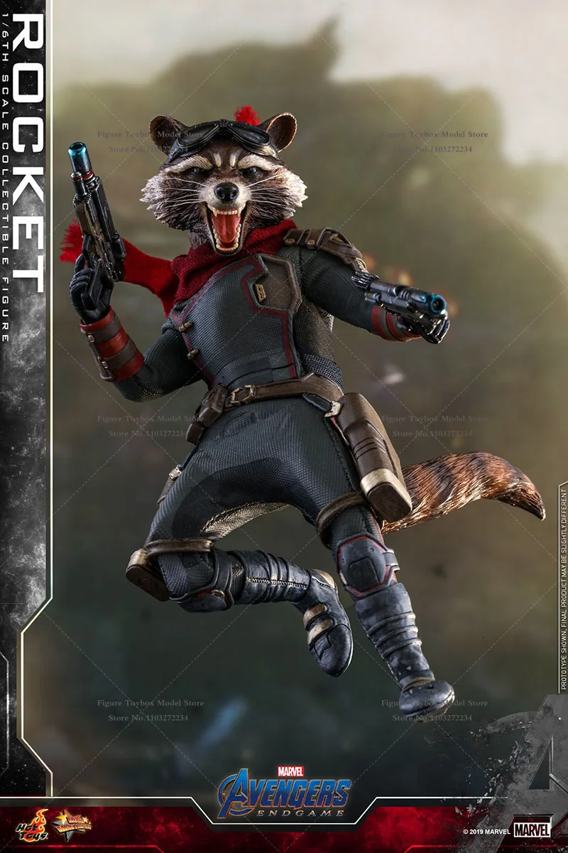 Hot Toys HT 1/6 MMS548 Warrior Rocket Raccoon 3.0 Collectible Action Figure Avengers Endgame Movie Original Delicate Model