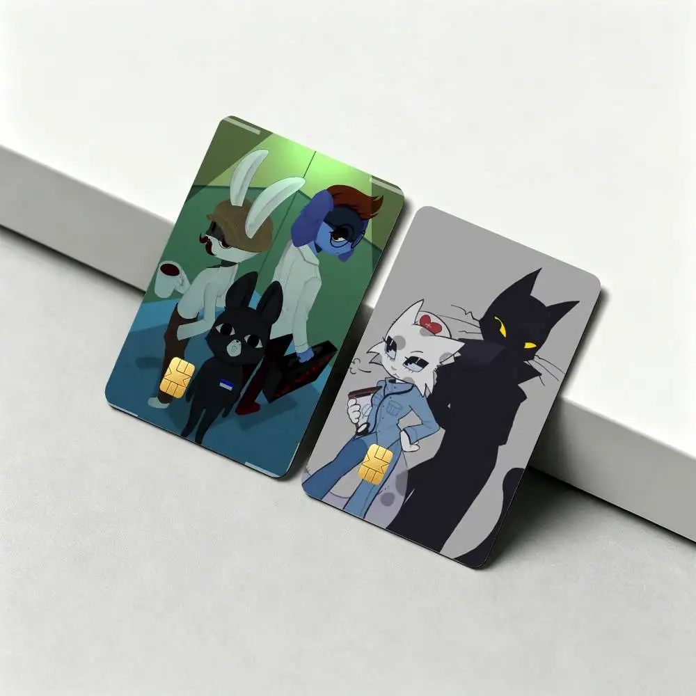 Animal GAME H-Hospital 1Set 4Pcs Waterproof Card Skin Stickers for Credit Bus IC Cards