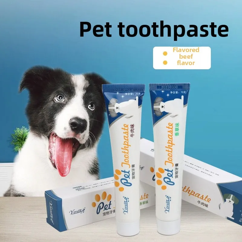 Edible Pet Toothpaste Enzymatic Dental Care Teeth Cleaning Gel Vanilla ...
