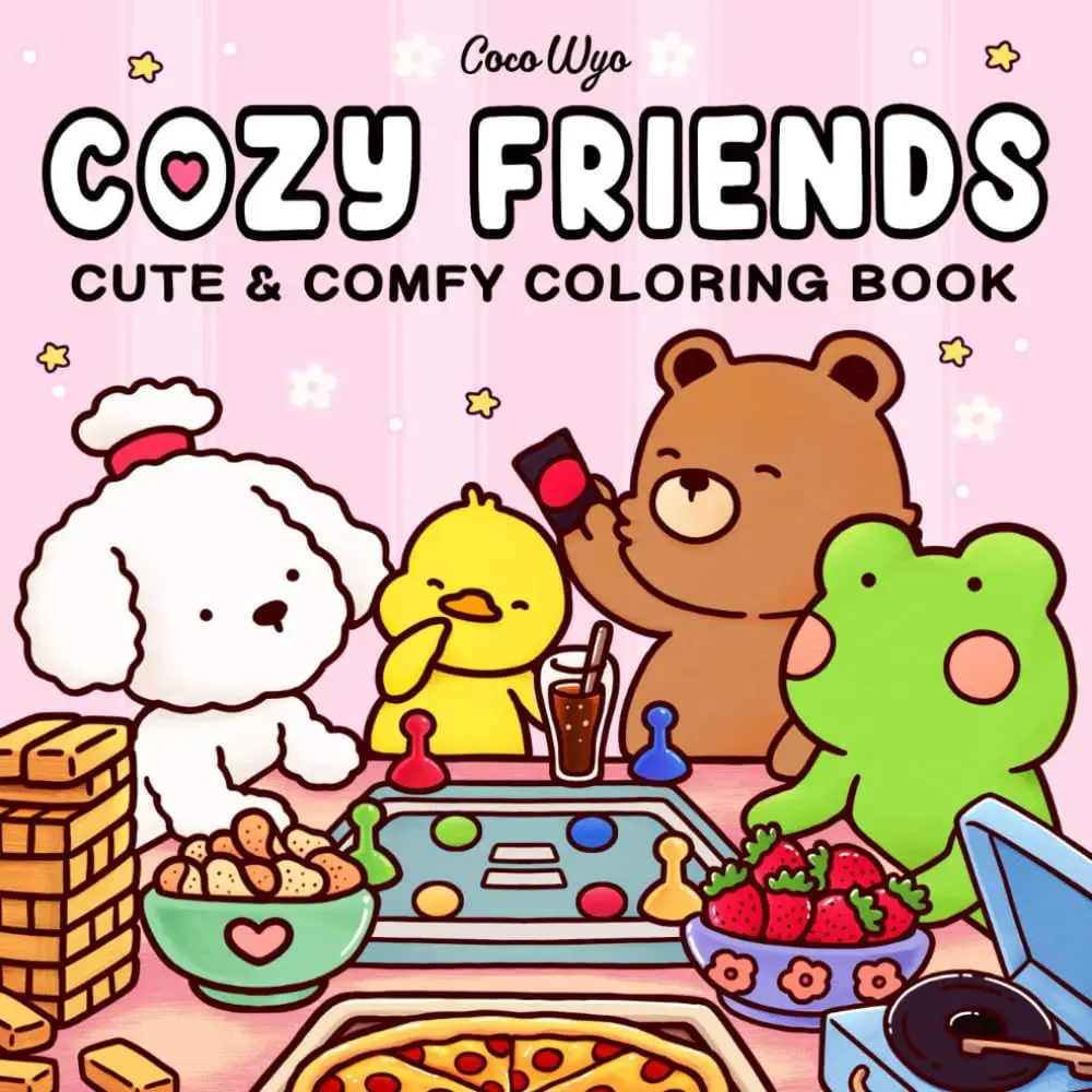 Spooky Cutie Coloring Book For Adults And Teens Featuring Adorable Creepy Creatures Cozy Hygges Moments For Relaxation