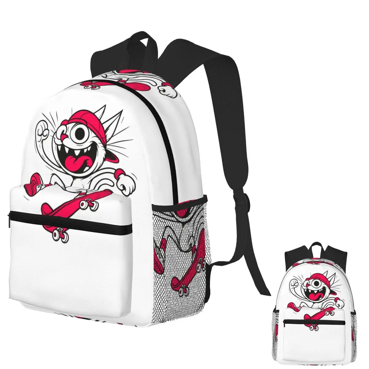 

Happy Cat Feline Adventure Student Backpack School Bag Hiking Travel Daypack for Boys Girls Bookbag Shoulder Bags