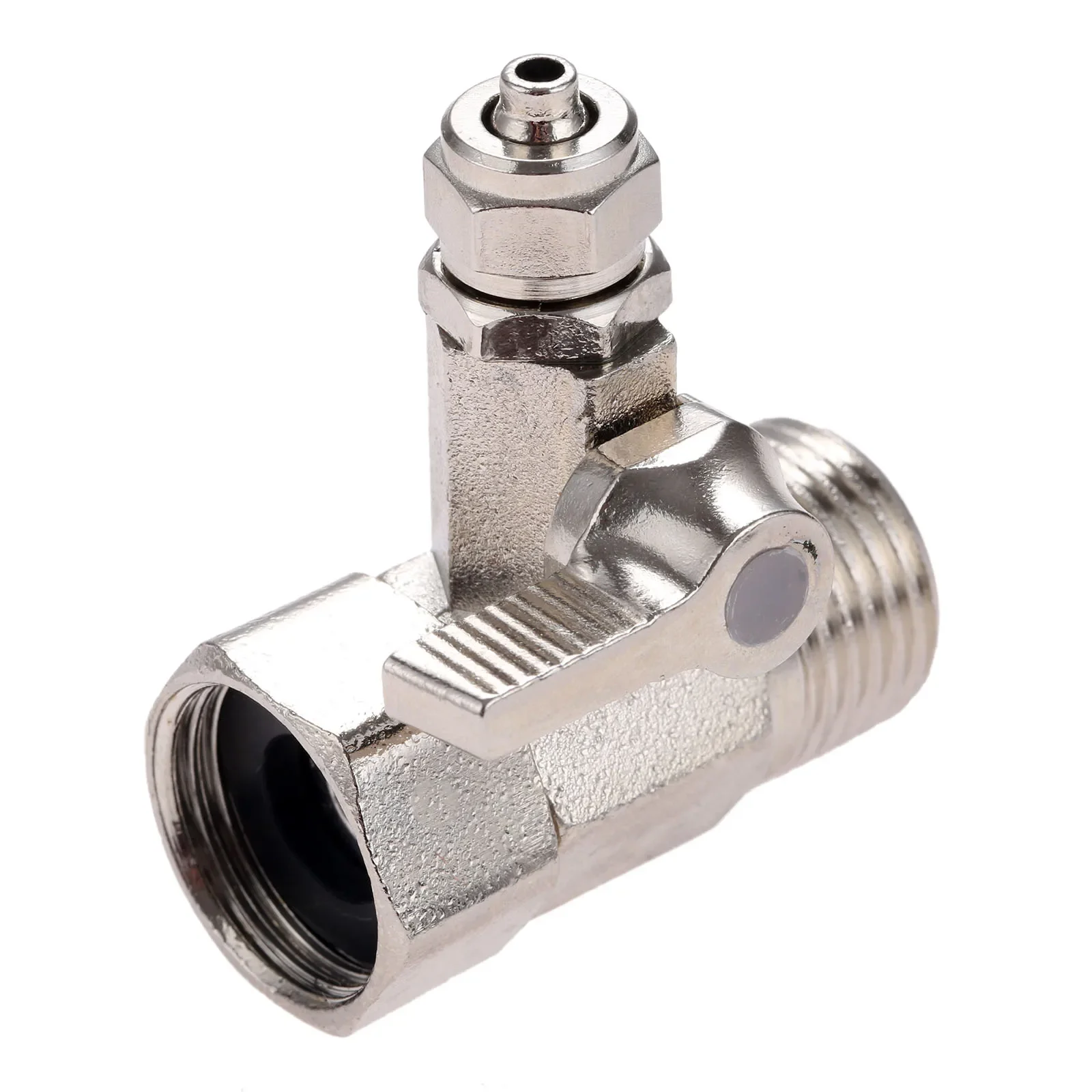 

1Pc Reverse Osmosis Water Systems Feed Water Adapter 1/2'' To 1/4'' Faucet Water Filter Ball Valve Tap Tee Union Connector Valve