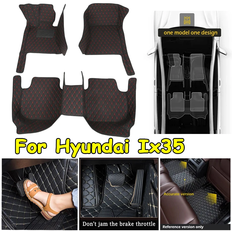 

WYM Custom Car Floor Mat for Hyundai Ix35 2018-2023 Elantra 2018-2023 Veloster 2011-2020 Interior Accessories Artificial Leather