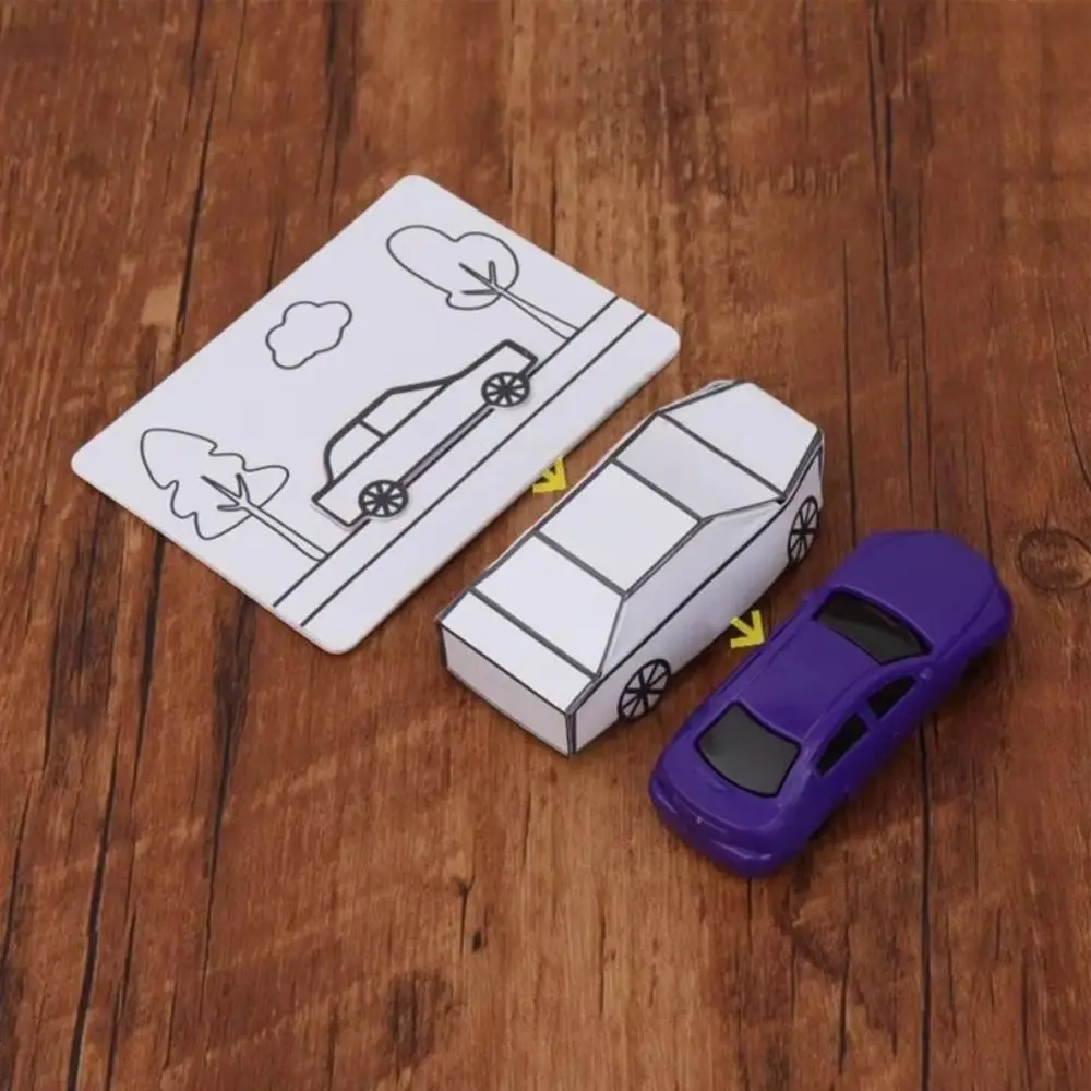 Zaubertricks erscheinendes Auto von Hyde Ren Gimmicks Zaubershow Malerei Auto Zauberspielzeug Interaktiver Mentalismus Zauberkarte zu Papierauto – Detail 2