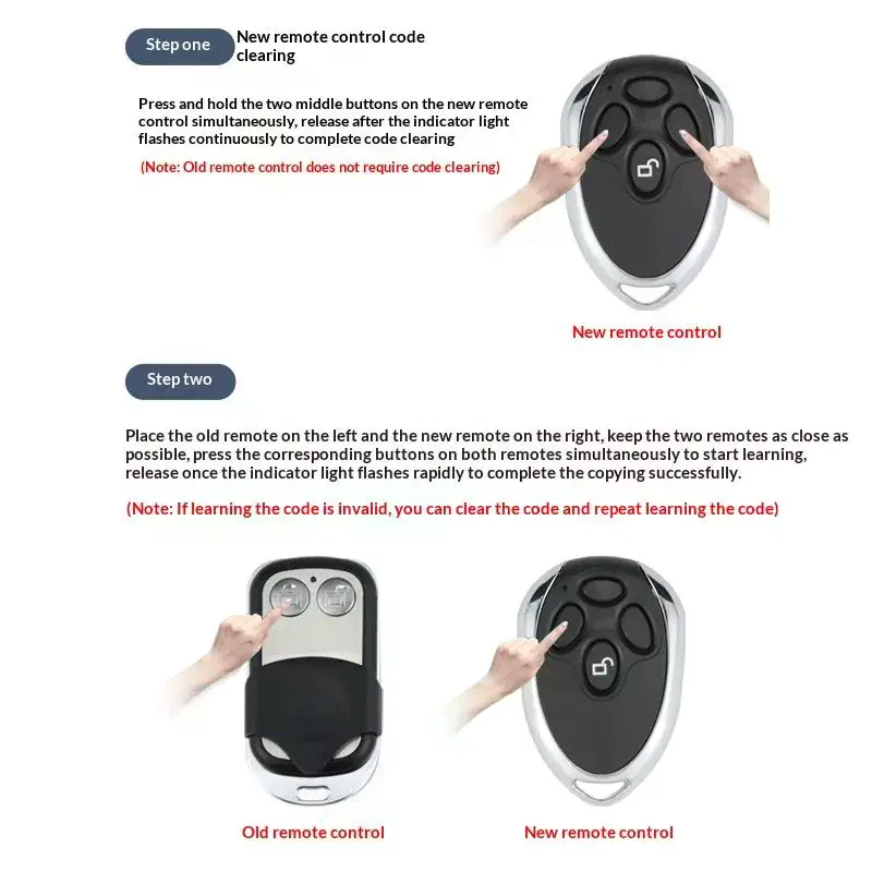 12V 24V HCS101 Standard Code 4CH Wireless Remote Controller For Safety Protection Garage Door Exit Gate Opener 433.92Mhz