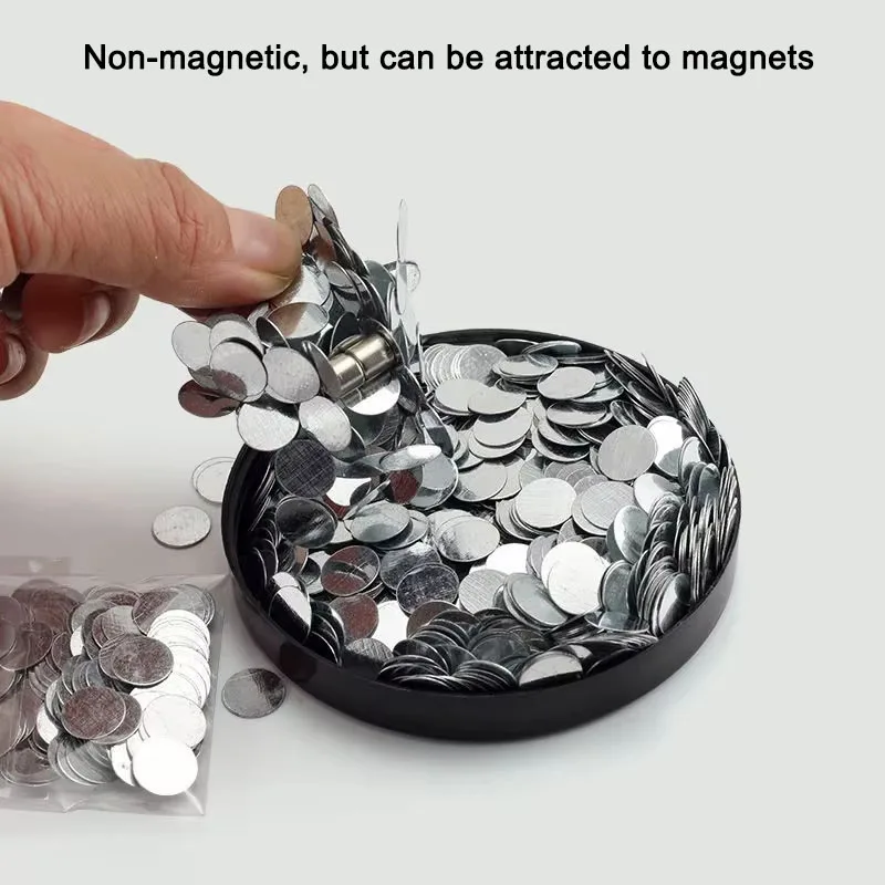 50pcs Circular Flat Iron Discs Blank Round Metal Sheets Base Plate For DIY Magnet Handmade Jewelry Craft Ornament Making