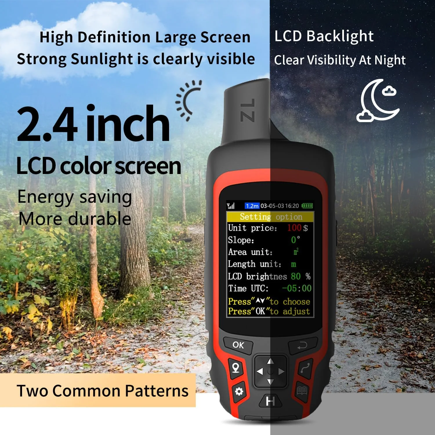 

CQMF-ZL166 GPS Handheld Land Meter High Precision Equipment For Land Surveying For Ranches, Garden, Farmland Area Measurement
