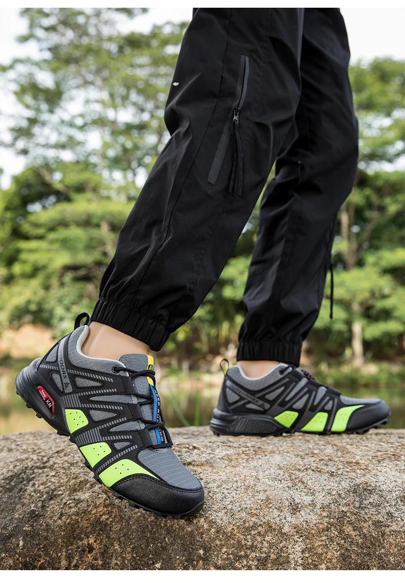 Atmungsaktive Mesh-Wanderschuhe für Herren, leicht, rutschfest, wasserdicht, verschleißfest, Outdoor-Trekking-Camping-Sneaker – Detail 25